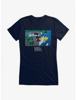 New 👏 Studio Ghibli Kiki's Delivery Service Broomstick 👧 Girls T-Shirt 😀 -Hot Sale Studio Ghibli Store 13073252 hi