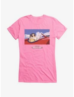 Brand new 🔥 Studio Ghibli Porco Rosso Jet 👧 Girls T-Shirt 🤩 -Hot Sale Studio Ghibli Store 13073357 hi 1