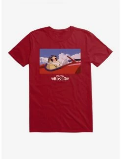 Deals 😀 Studio Ghibli Porco Rosso Jet T-Shirt 💯 -Hot Sale Studio Ghibli Store 13096416 hi