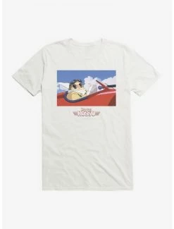 Deals 😀 Studio Ghibli Porco Rosso Jet T-Shirt 💯 -Hot Sale Studio Ghibli Store 13096434 hi
