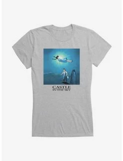 Best reviews of 💯 Studio Ghibli Castle In The Sky Poster Art 👧 Girls T-Shirt 🎉 -Hot Sale Studio Ghibli Store 13182053 hi