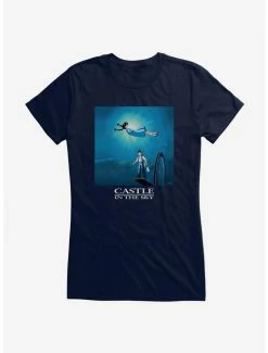Best reviews of 💯 Studio Ghibli Castle In The Sky Poster Art 👧 Girls T-Shirt 🎉 -Hot Sale Studio Ghibli Store 13182060 hi 1