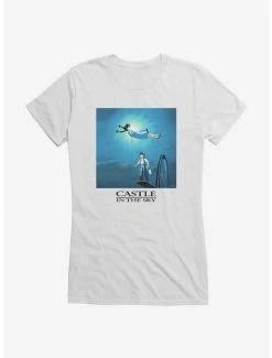Best reviews of 💯 Studio Ghibli Castle In The Sky Poster Art 👧 Girls T-Shirt 🎉 -Hot Sale Studio Ghibli Store 13182074 hi