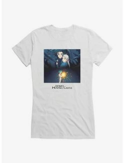 Flash Sale 🥰 Studio Ghibli Howl's Moving Castle Poster Art 👧 Girls T-Shirt 👍 -Hot Sale Studio Ghibli Store 13182109 hi 1