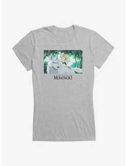 Hot Sale 🛒 Studio Ghibli Princess Mononoke San & Moro 👧 Girls T-Shirt ❤️ -Hot Sale Studio Ghibli Store 13182305 hi