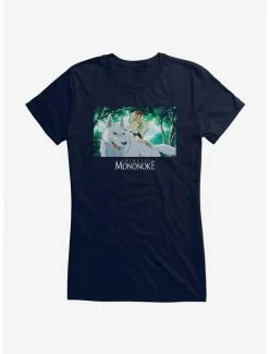 Hot Sale 🛒 Studio Ghibli Princess Mononoke San & Moro 👧 Girls T-Shirt ❤️