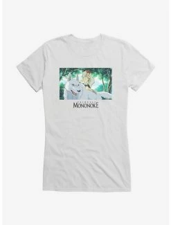 Hot Sale 🛒 Studio Ghibli Princess Mononoke San & Moro 👧 Girls T-Shirt ❤️ -Hot Sale Studio Ghibli Store 13182319 hi
