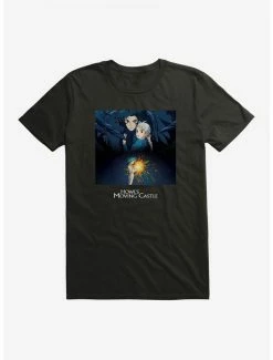 Best Pirce 👍 Studio Ghibli Howl's Moving Castle Poster Art T-Shirt ⌛ 10 Best Pirce 👍 Studio Ghibli Howl's Moving Castle Poster Art T-Shirt ⌛ -Hot Sale Studio Ghibli Store 13182581 hi