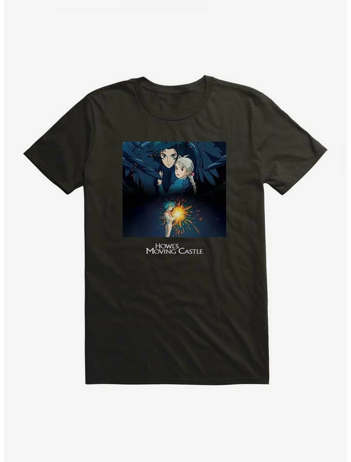 Best Pirce 👍 Studio Ghibli Howl's Moving Castle Poster Art T-Shirt ⌛ 5 Best Pirce 👍 Studio Ghibli Howl's Moving Castle Poster Art T-Shirt ⌛ - Image 5