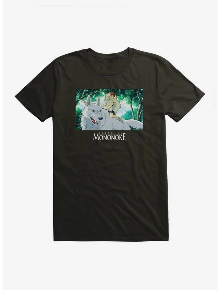 Outlet 🥰 Studio Ghibli Princess Mononoke San & Moro T-Shirt 🛒 2 Outlet 🥰 Studio Ghibli Princess Mononoke San & Moro T-Shirt 🛒 - Image 2