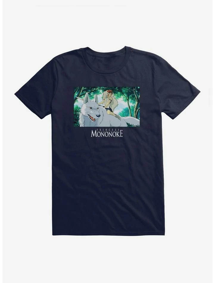 Outlet 🥰 Studio Ghibli Princess Mononoke San & Moro T-Shirt 🛒 1 Outlet 🥰 Studio Ghibli Princess Mononoke San & Moro T-Shirt 🛒
