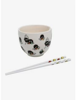 Budget 🛒 Studio Ghibli Spirited Away Soot Sprites Ramen Bowl & Chopsticks 👏 -Hot Sale Studio Ghibli Store 13974682 av2