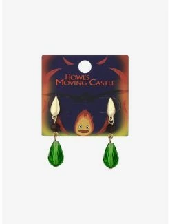 Best Sale 😉 Studio Ghibli Howl's Moving Castle Replica Drop Earrings 🧨