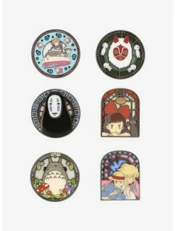 Buy 🧨 Loungefly Studio Ghibli The World Of Studio Ghibli Stained Glass Blind Box Enamel Pin 👍