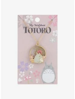 Cheapest ๐ Studio Ghibli My Neighbor Totoro Dried Flower Pendant Necklace ๐งจ