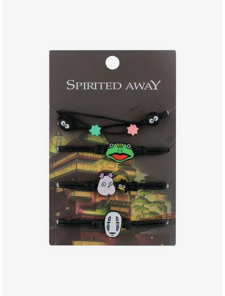 Hot Sale โจ Studio Ghibli Spirited Away Creatures Cord Bracelet Set ๐ 1 Hot Sale โจ Studio Ghibli Spirited Away Creatures Cord Bracelet Set ๐
