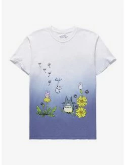 Cheapest โจ Her Universe Studio Ghibli My Neighbor Totoro Flowers & Spirits Dip-Dye ๐ง Girls T-Shirt ๐ฅ