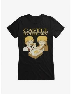 New 🧨 Studio Ghibli Castle In The Sky Sunny Side Up 👧 Girls T-Shirt ✨