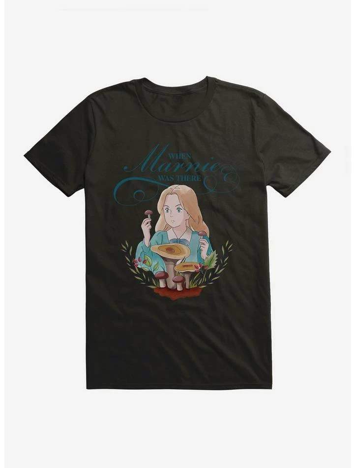 Best Pirce 🔔 Studio Ghibli When Marnie Was There Mushrooms T-Shirt 👏 2 Best Pirce 🔔 Studio Ghibli When Marnie Was There Mushrooms T-Shirt 👏 - Image 2