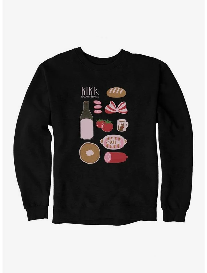 Cheapest 🎁 Studio Ghibli Kiki's Delivery Service Essential Foods Sweatshirt 😉 2 Cheapest 🎁 Studio Ghibli Kiki's Delivery Service Essential Foods Sweatshirt 😉 - Image 2