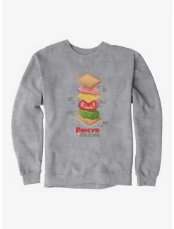 Flash Sale 👏 Studio Ghibli Ponyo Deconstructed Ham Sandwich Sweatshirt 👏 -Hot Sale Studio Ghibli Store 16623674 hi