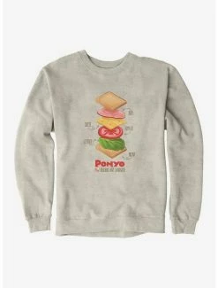 Flash Sale 👏 Studio Ghibli Ponyo Deconstructed Ham Sandwich Sweatshirt 👏 -Hot Sale Studio Ghibli Store 16623688 hi