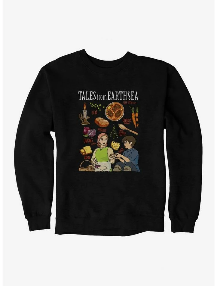 Hot Sale 🤩 Studio Ghibli Tales From Earthsea Beef Stew Recipe Sweatshirt 😀 2 Hot Sale 🤩 Studio Ghibli Tales From Earthsea Beef Stew Recipe Sweatshirt 😀 - Image 2