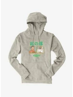 Discount 😍 Studio Ghibli Porco Rosso Eat First Hoodie 👍 -Hot Sale Studio Ghibli Store 16624655 hi