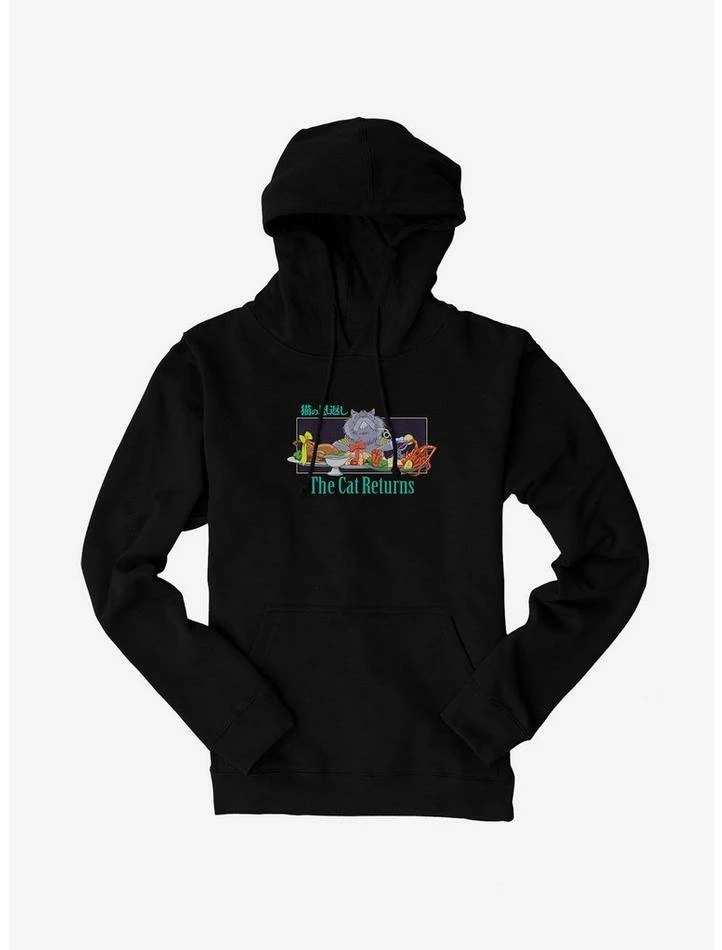 Buy ✔️ Studio Ghibli The Cat Returns Cat King Feast Hoodie ❤️ 2 Buy ✔️ Studio Ghibli The Cat Returns Cat King Feast Hoodie ❤️ - Image 2