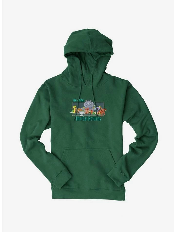 Buy ✔️ Studio Ghibli The Cat Returns Cat King Feast Hoodie ❤️ 3 Buy ✔️ Studio Ghibli The Cat Returns Cat King Feast Hoodie ❤️ - Image 3