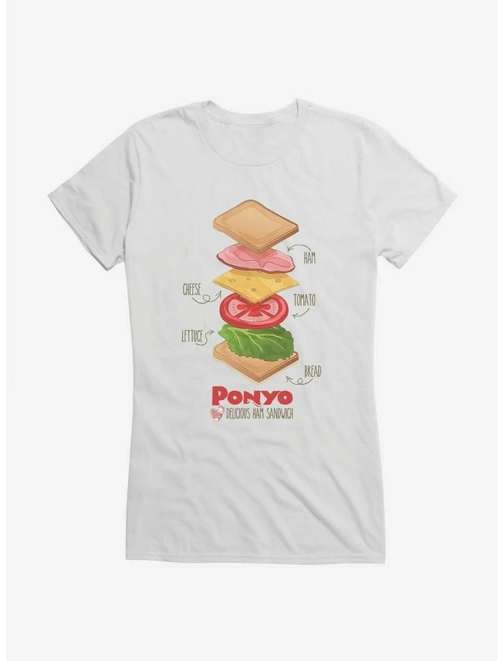 Flash Sale ๐ Studio Ghibli Ponyo Deconstructed Ham Sandwich ๐ง Girls T-Shirt ๐ 4 Flash Sale ๐ Studio Ghibli Ponyo Deconstructed Ham Sandwich ๐ง Girls T-Shirt ๐ - Image 4