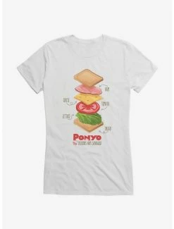 Flash Sale 🎁 Studio Ghibli Ponyo Deconstructed Ham Sandwich 👧 Girls T-Shirt 🛒
