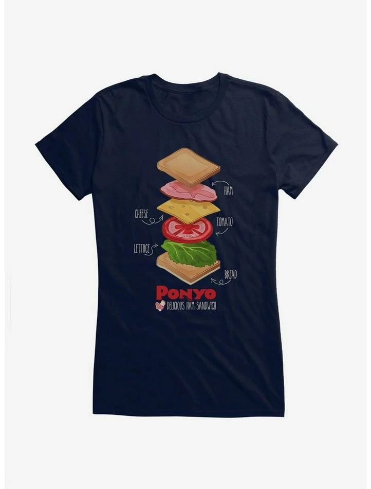 Flash Sale ๐ Studio Ghibli Ponyo Deconstructed Ham Sandwich ๐ง Girls T-Shirt ๐ 5 Flash Sale ๐ Studio Ghibli Ponyo Deconstructed Ham Sandwich ๐ง Girls T-Shirt ๐ - Image 5