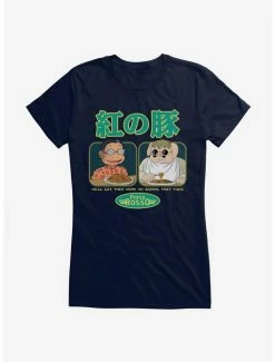 Best reviews of 😉 Studio Ghibli Porco Rosso Eat First 👧 Girls T-Shirt 🥰 -Hot Sale Studio Ghibli Store 16625556 hi