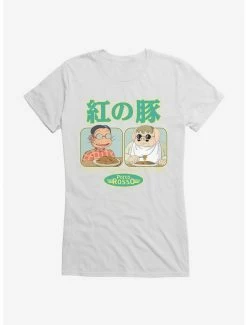 Best reviews of 😉 Studio Ghibli Porco Rosso Eat First 👧 Girls T-Shirt 🥰 -Hot Sale Studio Ghibli Store 16625570 hi
