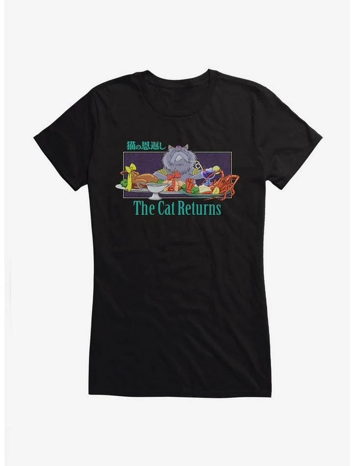 Discount ๐ฅ Studio Ghibli The Cat Returns Cat King Feast ๐ง Girls T-Shirt ๐ 2 Discount ๐ฅ Studio Ghibli The Cat Returns Cat King Feast ๐ง Girls T-Shirt ๐ - Image 2