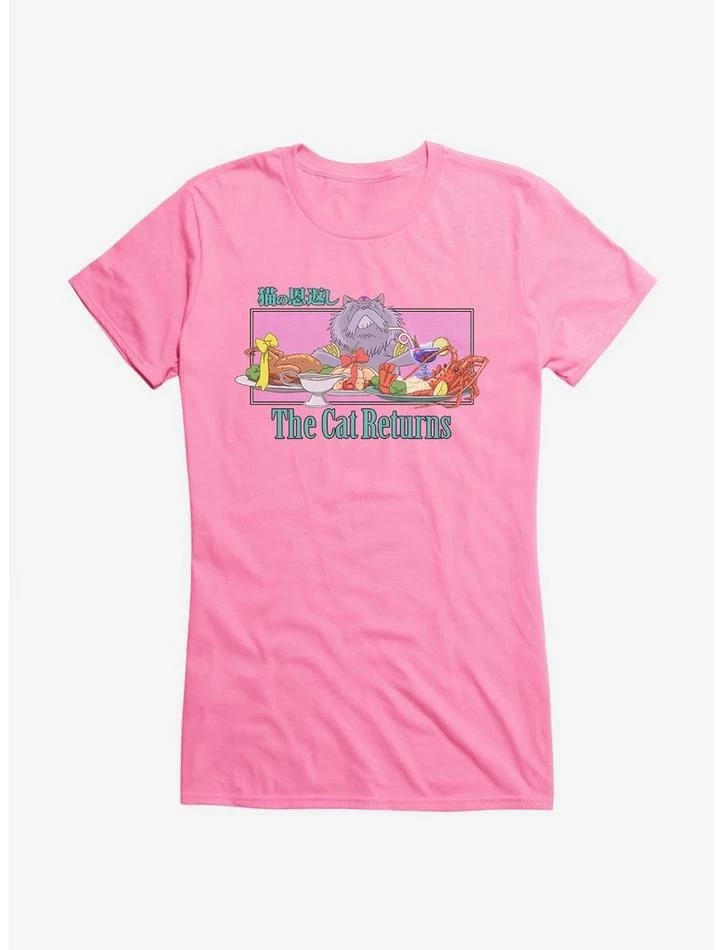 Discount ๐ฅ Studio Ghibli The Cat Returns Cat King Feast ๐ง Girls T-Shirt ๐ 5 Discount ๐ฅ Studio Ghibli The Cat Returns Cat King Feast ๐ง Girls T-Shirt ๐ - Image 5