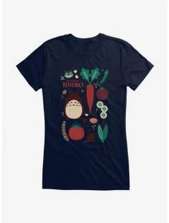 Cheapest 🤩 Studio Ghibli My Neighbor Totoro Food Collection 👧 Girls T-Shirt 🔔