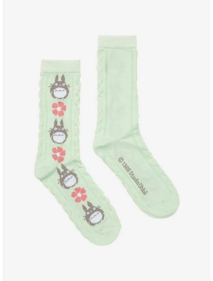Coupon 🎉 Studio Ghibli My Neighbor Totoro Knit Textured Crew 🧦 Socks 😉 1 Coupon 🎉 Studio Ghibli My Neighbor Totoro Knit Textured Crew 🧦 Socks 😉