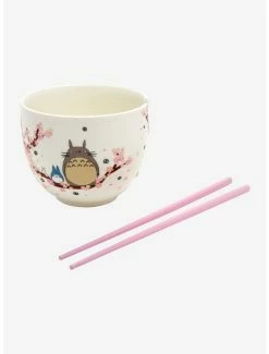 Brand new ⭐ Studio Ghibli My Neighbor Totoro Sakura Ramen Bowl With Chopsticks 🌟 -Hot Sale Studio Ghibli Store 16776360 av2