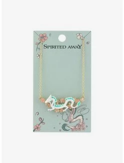 Wholesale 🎉 Studio Ghibli Spirited Away Haku Sakura Necklace 🔔