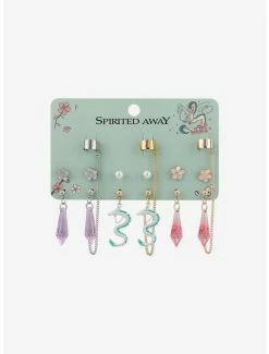 Wholesale 🧨 Studio Ghibli Spirited Away Sakura Cuff Earring Set 🤩
