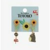 Deals 🛒 Studio Ghibli My Neighbor Totoro Sunflower Mismatch Earrings ✨