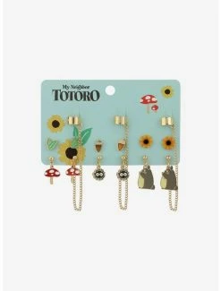 Outlet 🥰 Studio Ghibli My Neighbor Totoro Cuff Earring Set 💯