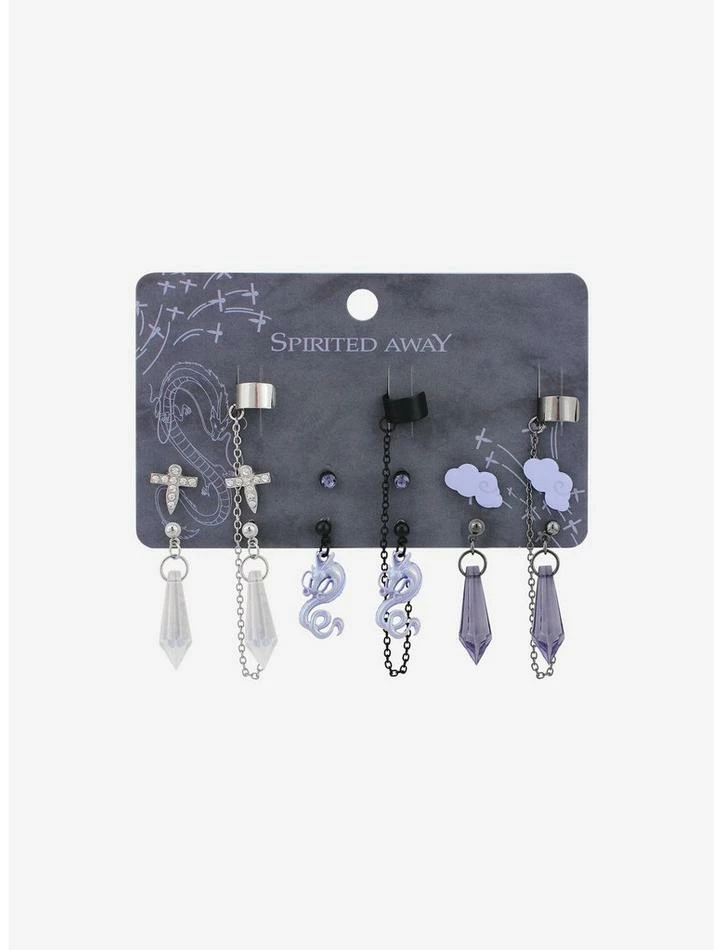 Cheap 𧨠Studio Ghibli Spirited Away Haku Lavender Earring Set π 1 Cheap 𧨠Studio Ghibli Spirited Away Haku Lavender Earring Set π