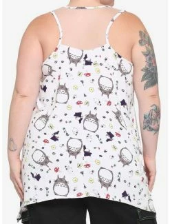 Buy 😀 Studio Ghibli My Neighbor Totoro Floral Mesh Panel 👧 Girls Tank Top Plus Size 🛒 -Hot Sale Studio Ghibli Store 16844243 av2