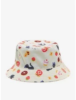 Coupon 😀 Studio Ghibli Kiki's Delivery Service Jiji & Jam Bucket Hat 🧨
