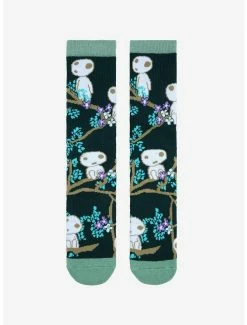 Deals π Studio Ghibli Princess Mononoke Kodama Branch Crew 𧦠Socks π€©