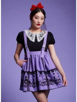 Hot Sale π Her Universe Studio Ghibli Kiki's Delivery Service Purple Suspender π Skirt π₯°