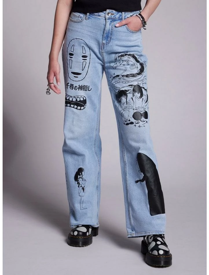 Buy π Her Universe Studio Ghibli Spirited Away Icons Wide Leg Denim Pants π― 2 Buy π Her Universe Studio Ghibli Spirited Away Icons Wide Leg Denim Pants π― - Image 2